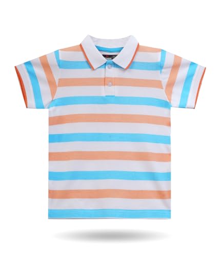 Image of DECHADO Pure Cotton Half Sleeve Polo Neck Regular Fit Boys T-Shirt | Kids T-Shirt | Boys T-Shirt | Tshirts for Kids Boys | Cotton Tshirt