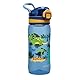 Opard 500mL Kinder Trinkflasche Schule mit Auslaufsichere Flip-Top Deckel, Kohlensäure geeignet BPA-freie Tritan, Wasserflasche Kinder, Blauer Dinosaurier