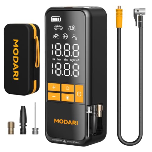 MODARI Tire Inflator Portable Air Compressor - 4X Faster 160 PSI...