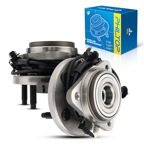 PHILTOP 515052 Front Wheel Bearing Hub Assembly for 1995-2001 Ford Explorer, 2003-2009 Ford Ranger, 2001-2005 Explorer Sport Trac, 1997-2001 Mercury Mountaineer, w/ABS 5 Lugs 4WD 2 PCS by PHILTOP - Used condition - US$44.67