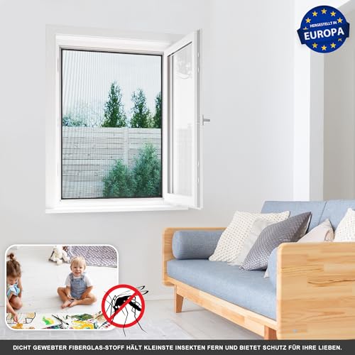 Jarolift Insektenschutz Fliegengitter für Fenster Profi Line