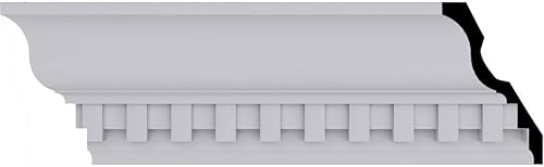 Miniatura 5 de ekena millwork mld05X 03x 05de-case-12458 H x 278 P X 512 F X 96 L dentil Corona moldeado con 138 Repetir 12-Pack MLD05X03X05DE-CASE-12