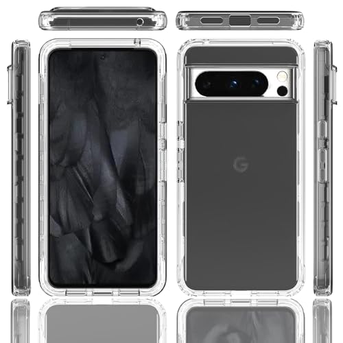 XINNI Case for Google Pixel 8 Pro, 360 Degree Shockproof Protective All-Round Protection with Built-in Screen Protector - Image 2