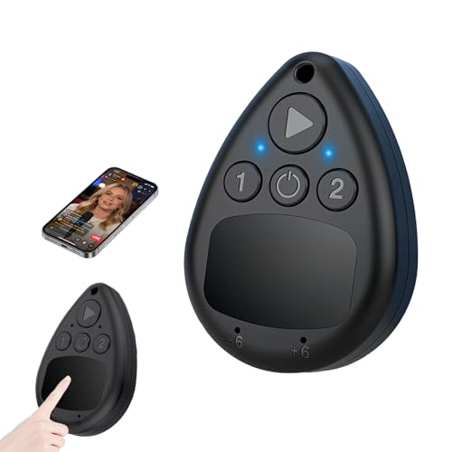 LICAEVEY Wireless Auto Clicker for OS X Android, BT Phone Screen Tapper with Silent & Adjustable Speed, Hands Free Clicker for TikTok Live Streaming Gaming