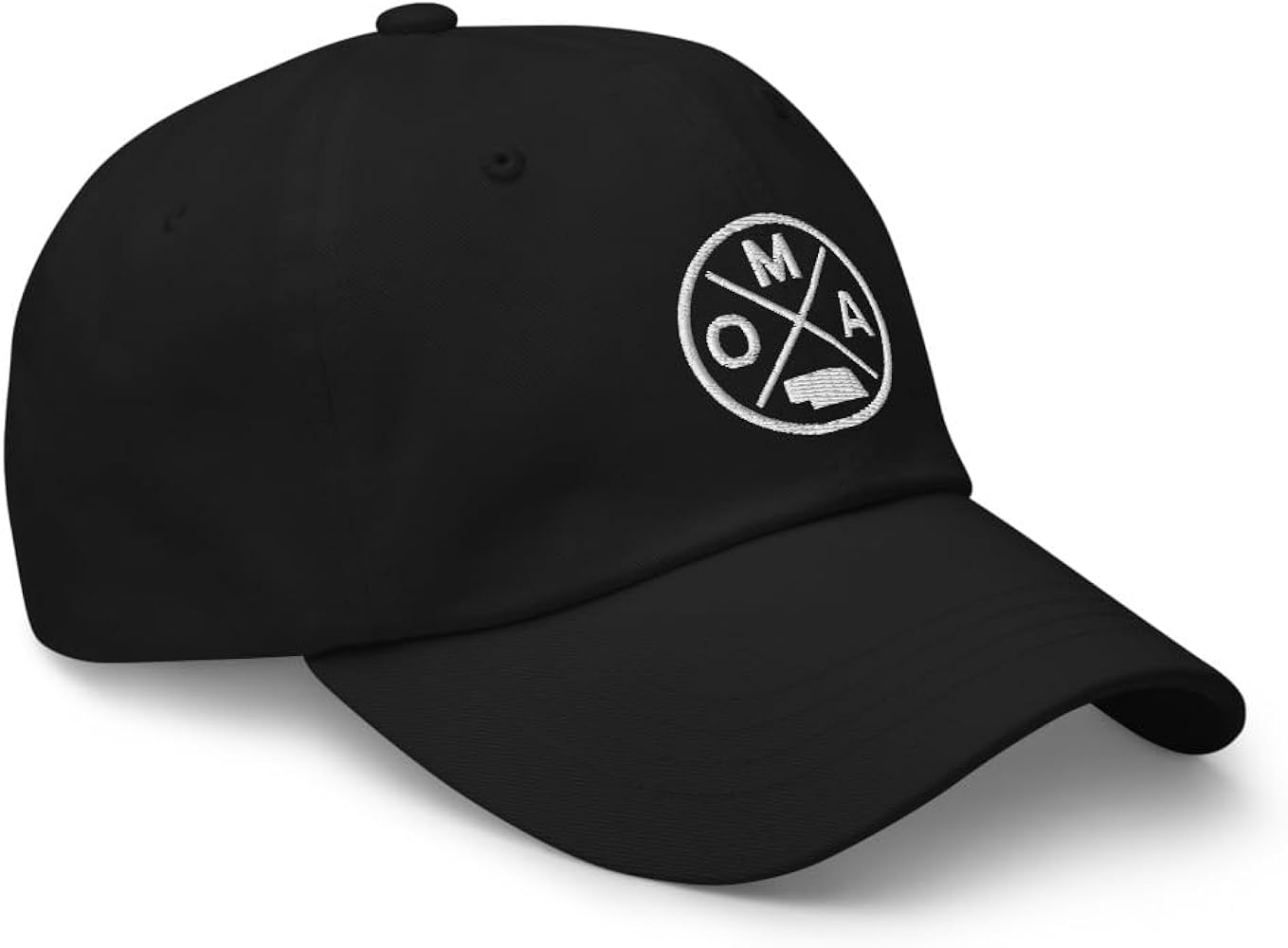 Retro Omaha Baseball Hat OMA Emblem Dad Hat Cap Black at Amazon 