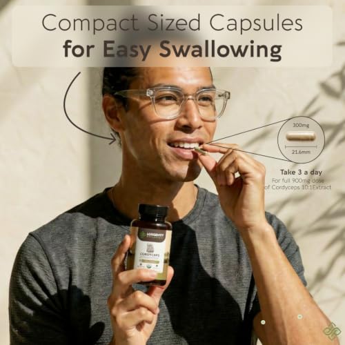 Longevity Botanicals Organic Cordyceps Capsules