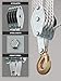Block and Tackle Pulley System for Lifting Objects - SoB 4000LB Breaking Strength with 65 Feet of 3/8