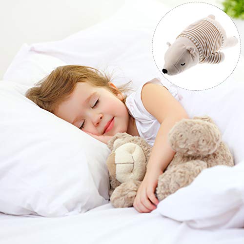 VORCOOL Bichinho de pelúcia urso polar brinquedos de pelúcia almofada de presente almofada para sofá