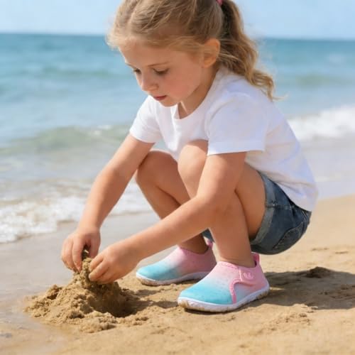 Image of FEETCITY Baby Boys Girls Water Sport Shoes Barefoot Kids Aqua Socks Quick-Dry Beach Swim Pool Shoes