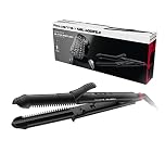 Rowenta Multistyler 3-in-1 Karl Lagerfeld Conic CF451L Multistyler 3-in-1 35 mm: Smoothing, Waves and Curls, Ceramic Coating, Temperature Control up to 200°, 2 Integrated Combs, Black/red