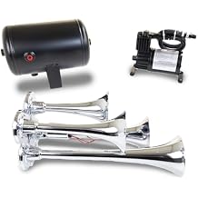 Kleinn Air Horns HK4 Complete Quad Air Horn Package - Chrome