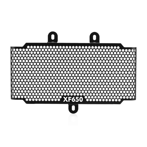 WSNWWKDD Kühler for Suzuki XF650 for Freewind 1997-2002 Motorrad Aluminium Kühlergrill Ölkühler Schutz Cover kühlergitter(XF650 Logo)