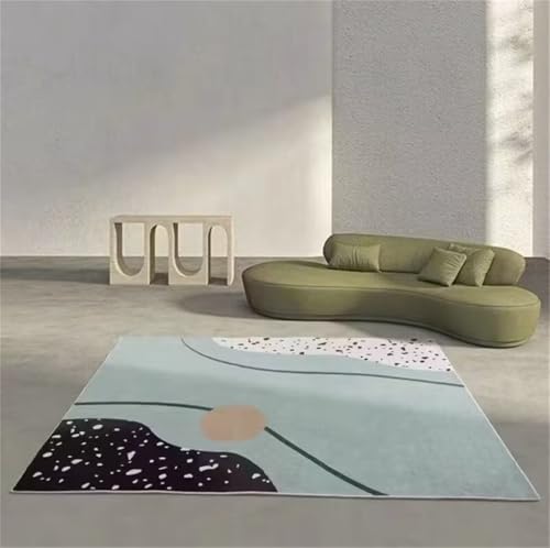 Tapis pour chambre bleu minimaliste créant un cocon de douceur