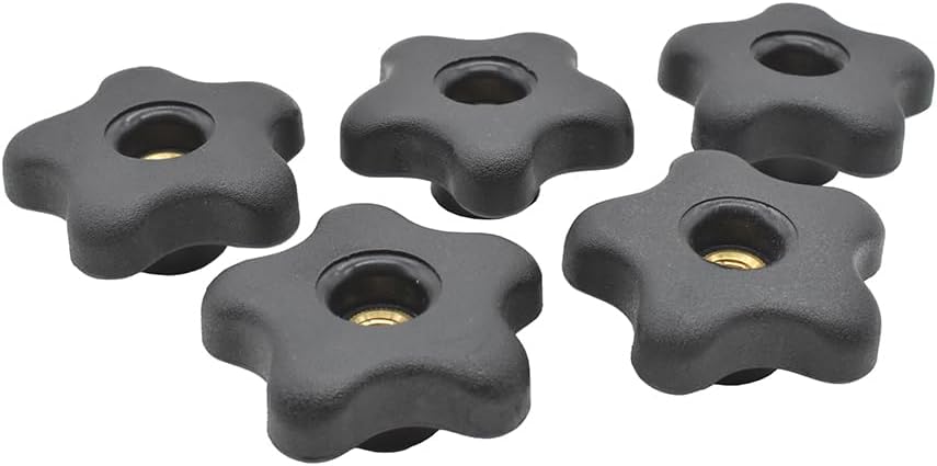 Big Horn 19709B-5PK 5 Star Thru Knob 3/8 x 16 (5/PK)