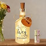 HuaMuDM LED Flaschenlicht Hochzeit,Flaschenlicht Hochzeit Geldgeschenk,Leuchtflasche für Brautpaar Frisch Verliebte,Hochzeitsgeschenke Geld Leuchtflasche,Personalisiert Hochzeitskasse Spardose