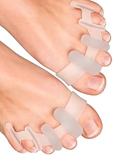 YogaMedic® Toe Separators for Overlapping Toes [6Pcs] to Relax Toes, Improved Gel Silicone, 0% BPA, One-Size, Spreader