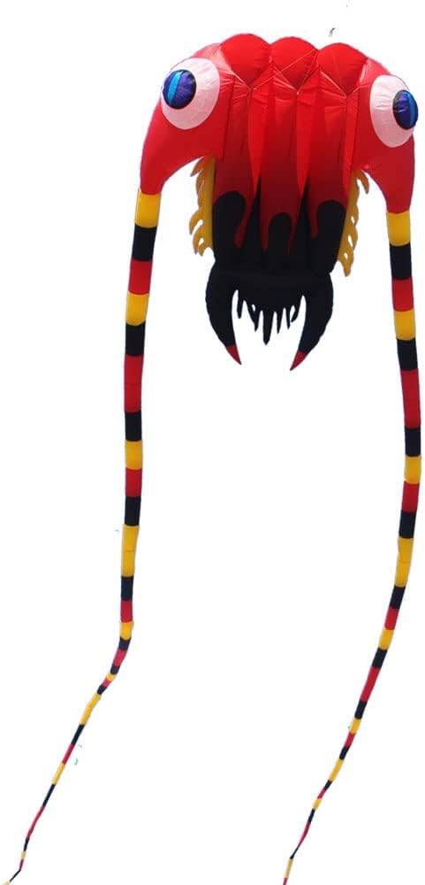 Soft Inflatable Large Red Trilobite Kite for Adults Easy to Fly Show Kites