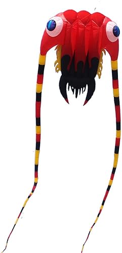 Cometa de trilobite roja suave inflable grande para adultos fácil de volar espectáculo cometas