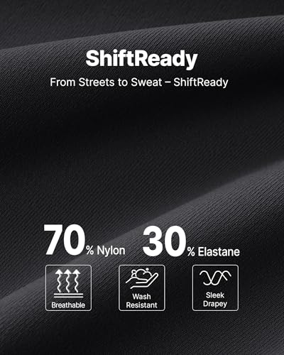G4Free Womens Black Shorts Dressy Casual Comfy Summer High Waisted Short Business Trouser Shorts with Pockets(Black, L)