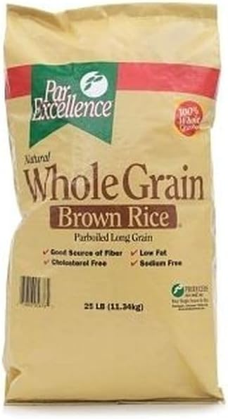 Par Excellence Parboiled Whole Grain Brown Rice, 25 Pound -- 1 each.
