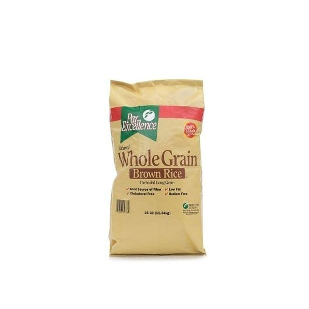 Par Excellence Parboiled Whole Grain Brown Rice, 25 Pound -- 1 each.