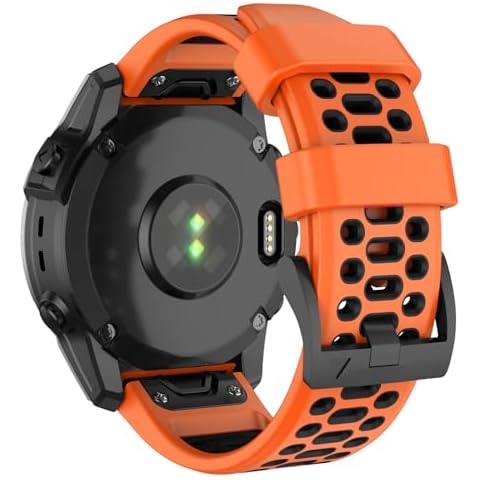 ISABAKE for Fenix 6X/7X Band 26mm Easy-fit Soft Silicone Watch Band Replacement Compatible with Fenix 5X/Fenix 5X Plus/Fenix 3/Fenix 6X Pro/Descent Descent MK2i Smartwatches Cover