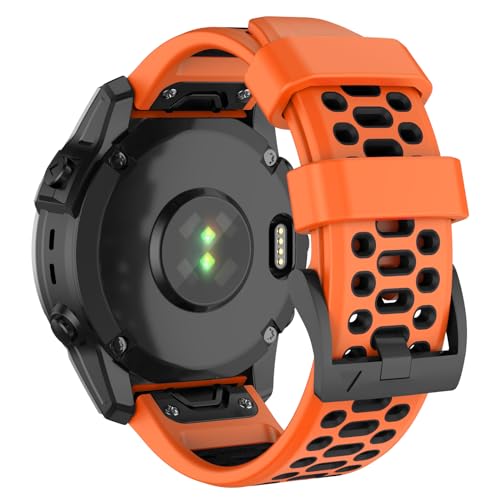 ISABAKE Pasek do Garmin Fenix 6X/Fenix 7X/Fenix 5X, 26 mm Silikonowy pasek Quickfit do Garmin Enduro 2, Epix Pro 51 mm