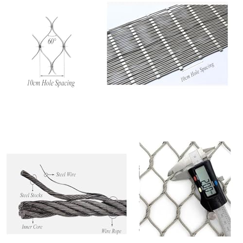 Éliminez les risques de vide | Filet de protection en acier inoxydable 304 pour balcon