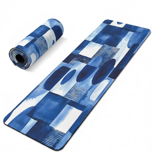 Blue Geometric Trivet & Table Runner, 40