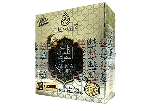 Al Nuaim Kalimat Oud attar/Itr oil, 6ml, perfume oil