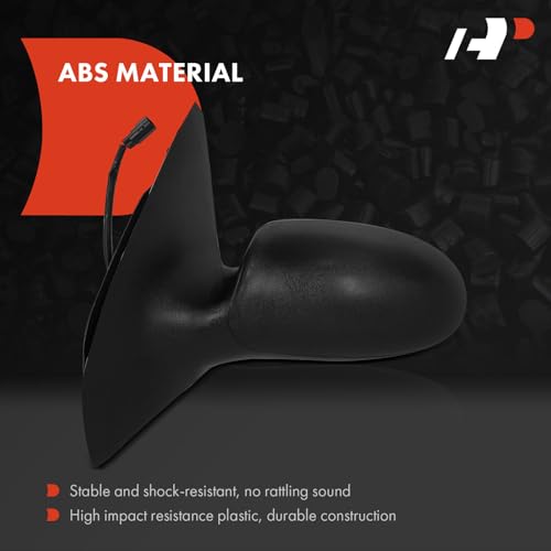 A-Premium Pair (2) Driver and Passenger Side Power Door Mirror - Compatible with Ford Focus 2000-2007 - Heated, Non-Folding, Textured Black Outside Rear View Mirror - Replace# 6S4Z17682BA by A-Premium - Used condition - Image 3