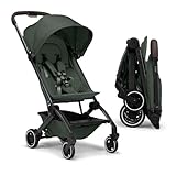 Joolz AER+ Lightweight & Compact Travel Stroller - Portable One-Hand Fold Design - Ergonomic Seat for Infant & Toddler (up to 50 lb) - XXL Sun Hood - Stroller for Airplane -Travel Pouch- Forest Green