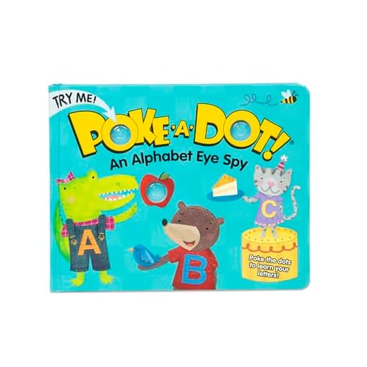 Melissa & Doug Children's Book - Poke-a-Dot: An Alphabet Eye Spy (Board Book with Buttons to Pop) - Alphabet Pop It Book, Push Pop Book For Toddlers And Kids Ages 3+