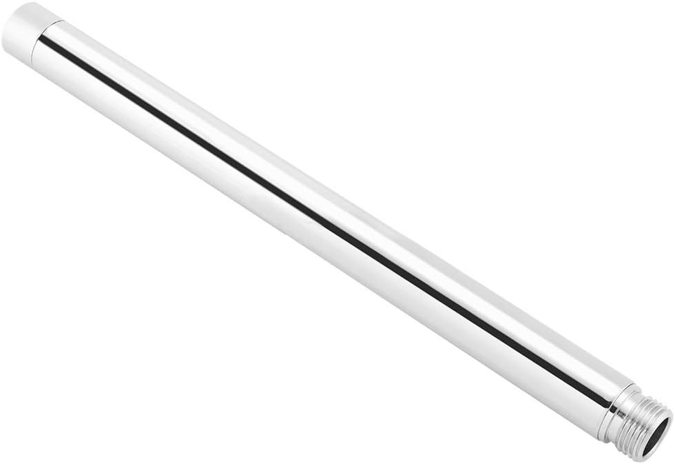 Nikou Shower Extension Tube Stainless Steel Round Shower Pipe Chrome