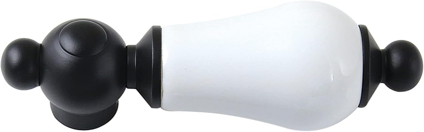 Kingston Brass CCCL0 Porcelain Lever Handle in Matte Black