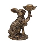 ancien bougeoir religieux | Solide et Stable : Fabriqué en résine légère avec une finition résine bronze, ce bougeoir design présente une élégante apparence bronze antique qui s'intègre à les décors. Sa conception assure une excellente stabilité et une bonne résistance aux rayures lors de son utilisation en décoration intérieure.