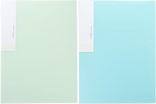 A4 Office File Binder 2pcs Set Portable Wear-Resistant Music Folder Loose Leaf Sleeves for School Documents and Sheet Music Storage