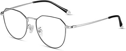 CAOXN Occhiali da Lettura Ultraleggeri in Titanio Puro Anti-Luce Blu Moda  1.56 Ingrandimento del Lettore di Lenti in Resina HD Asferica +1,0 A  +3,0,Argento,+2.00 : Amazon.it: Salute e cura della persona