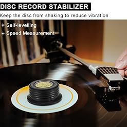 Stabilisateur de Poids D’enregistrement 50 Hz avec Niveau à Bulle, pour éliminer les Vibrations, Pince de Disque en Alliage D’aluminium pour Tourne-disque Vinyle LP(le noir) - Les Beatles, Paul McCartney, John Lennon, RIngo Starr, George Harrison Stabilisateur de Poids D'enregistrement 50 Hz avec Niveau à Bulle, pour éliminer les Vibrations, Pince de Disque en Alliage D'aluminium pour Tourne-disque Vinyle LP(le noir) – Image 2