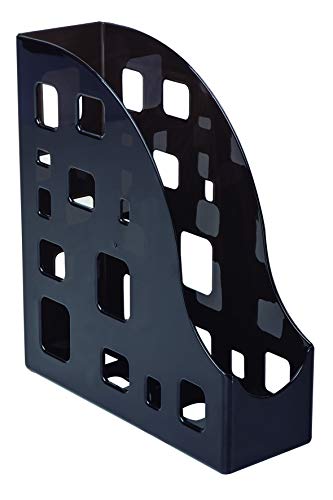 DELLO Office Dellocolor Porta Revistas, Preto (Fumê), 245 x 87 x 280 mm