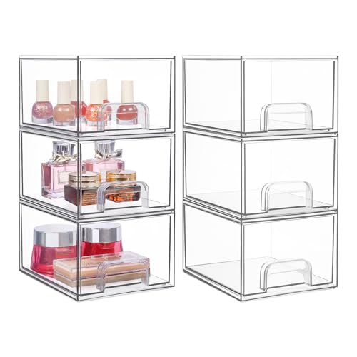 Vtopmart 6 Pack Stackable Storage Drawers, 4.4