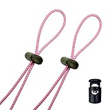 Flow Bungee Goggle Strap Kit (2-Pack) - Universal Adjustable Replacement Straps For Swim Goggles (Pink)