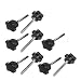 Lon0167 New M6 x Featured 60mm Male Thread Reliable Efficacy 30mm Dia Plastic Star Head Clamping Knob Black 9pcs(id:204 2c f6 CBC)