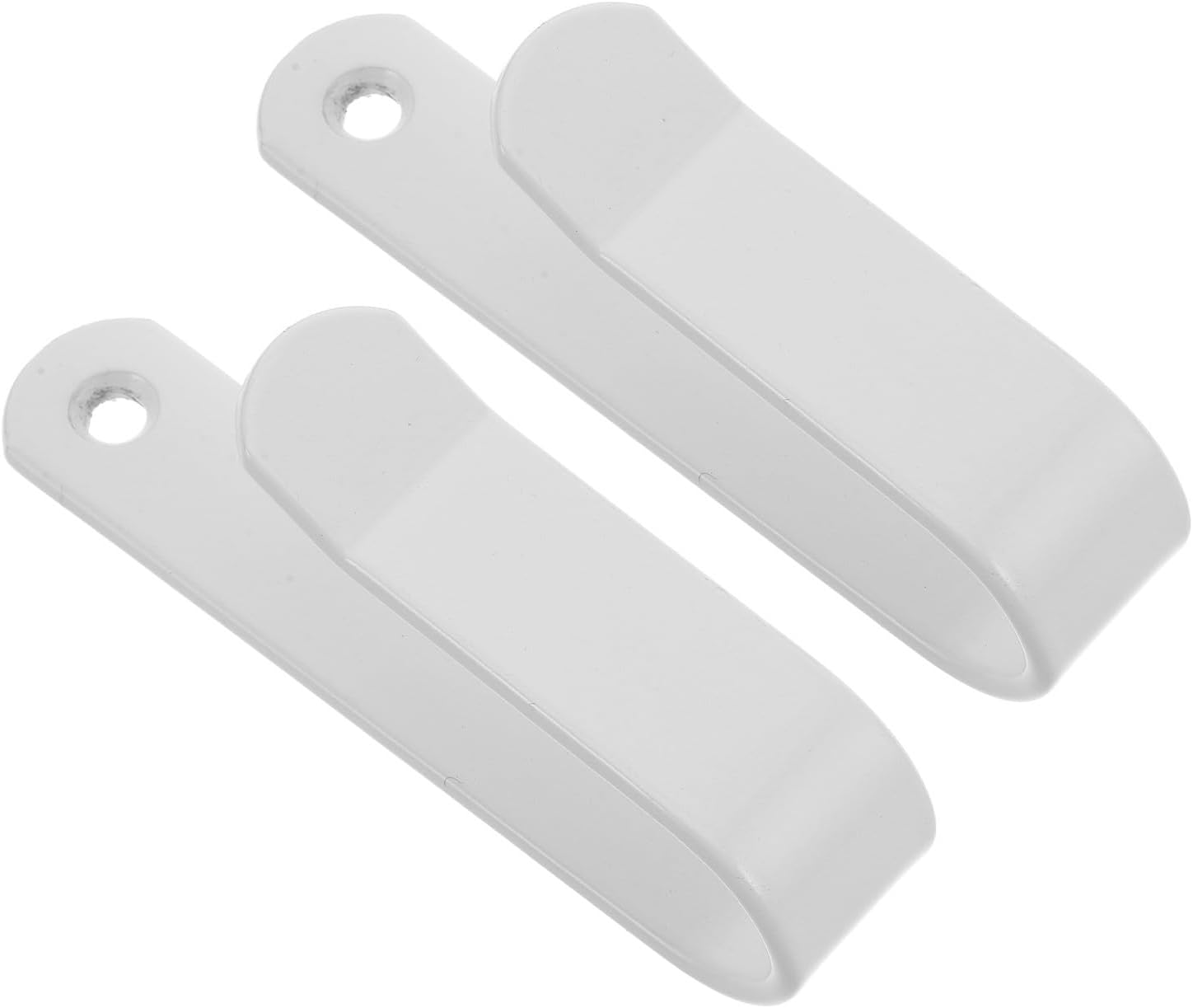 Healifty 2pcs Steel Snowboard Storage Mount with Adjustable Bracket Position and Space Saving Hanging Design, White Horizontal Wall Rack for Indoor Garage Skateboard and Surfboard Display