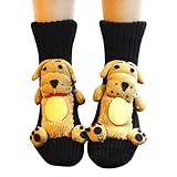 3D Stricksocken mit Tieren, Animal Socks,Handgehäkelte Tiersocken, Doppellagige Baumwolle, Winter Warme Umarmung Kuschelsocken Damen Herren Weihnachten Männer Frauen Socken 2025