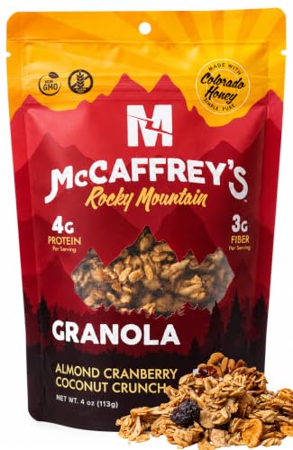 McCaffrey Almond Cranberry Coconut Crunch Granola, Organic Cereal, 4oz