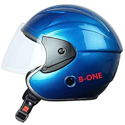 Tiger-ONE Open FACE Helmet [ Size : M ] Motorbike Helmet, Neno, High Impact Shell, ISI : Approved..