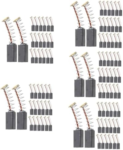 NUOBESTY 5 set elektrikli motor karbon fırçalar, elektrikli makineler için, motorlar için yedek fırçalar, kolay kurulum, uzun ömürlü, sağlam akım akışı, çeşitli 20 adet x 5 - Görsel 1
