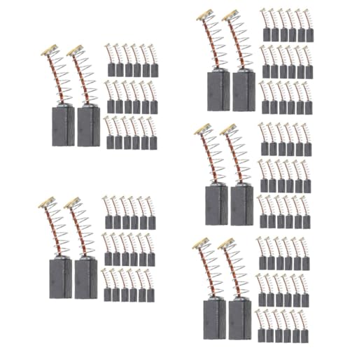 NUOBESTY 5 set elektrikli motor karbon fırçalar, elektrikli makineler için, motorlar için yedek fırçalar, kolay kurulum, uzun ömürlü, sağlam akım akışı, çeşitli 20 adet x 5