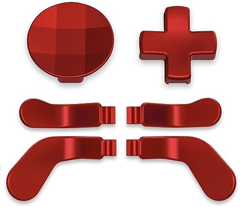 eXtremeRate D-pads Magnetyczne ze Stali Nierdzewnej Wymiana Tylne Łopatki dla Xbox Elite V1/V2, Keys Kierunkowe Przyciski Powrotu do Kontrolera Xbox Elite & Elite Series 2 - Metal Tęczowa Aura Niebiesko & Fioletowa